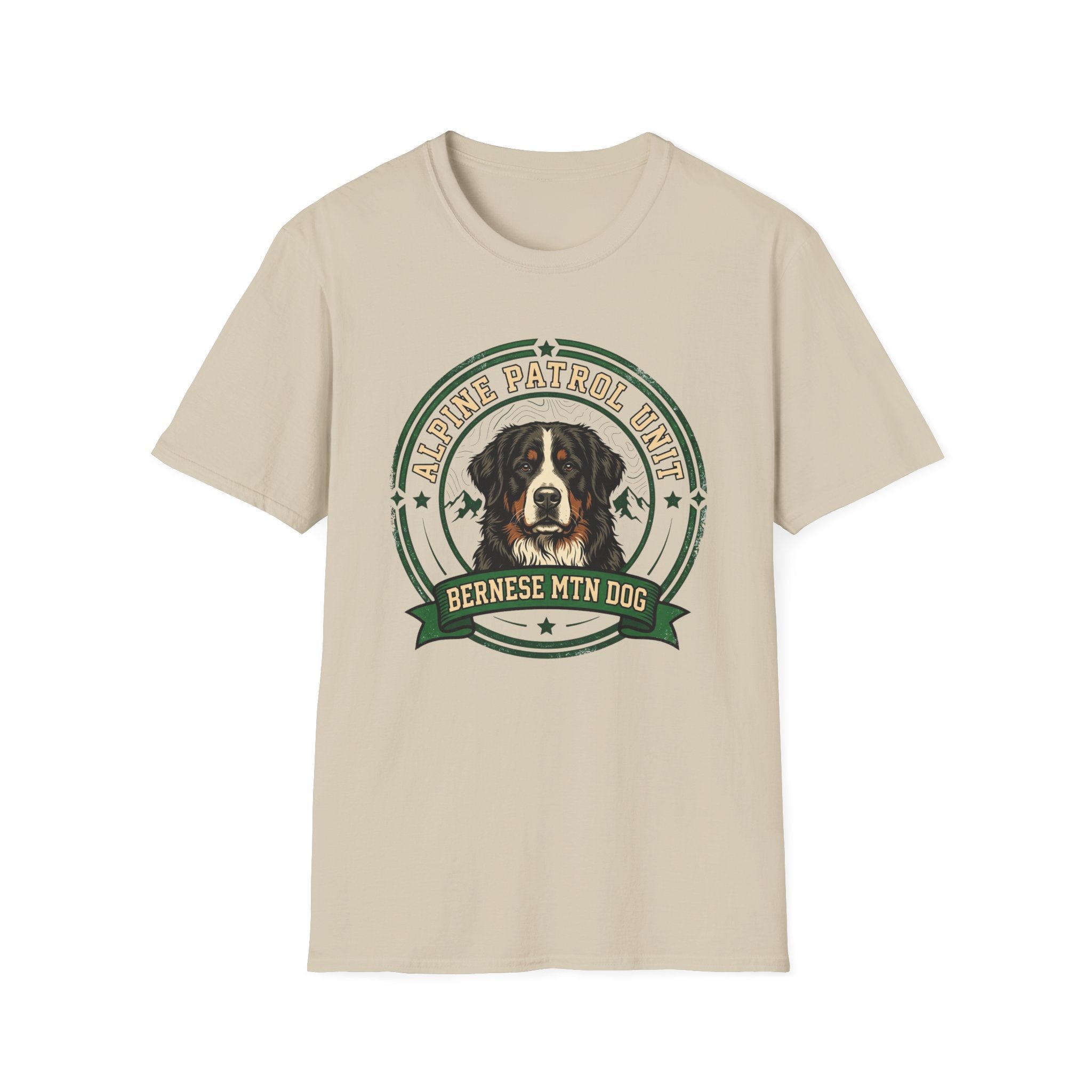 Bernese Mtn Dog Working Badge T-Shirt