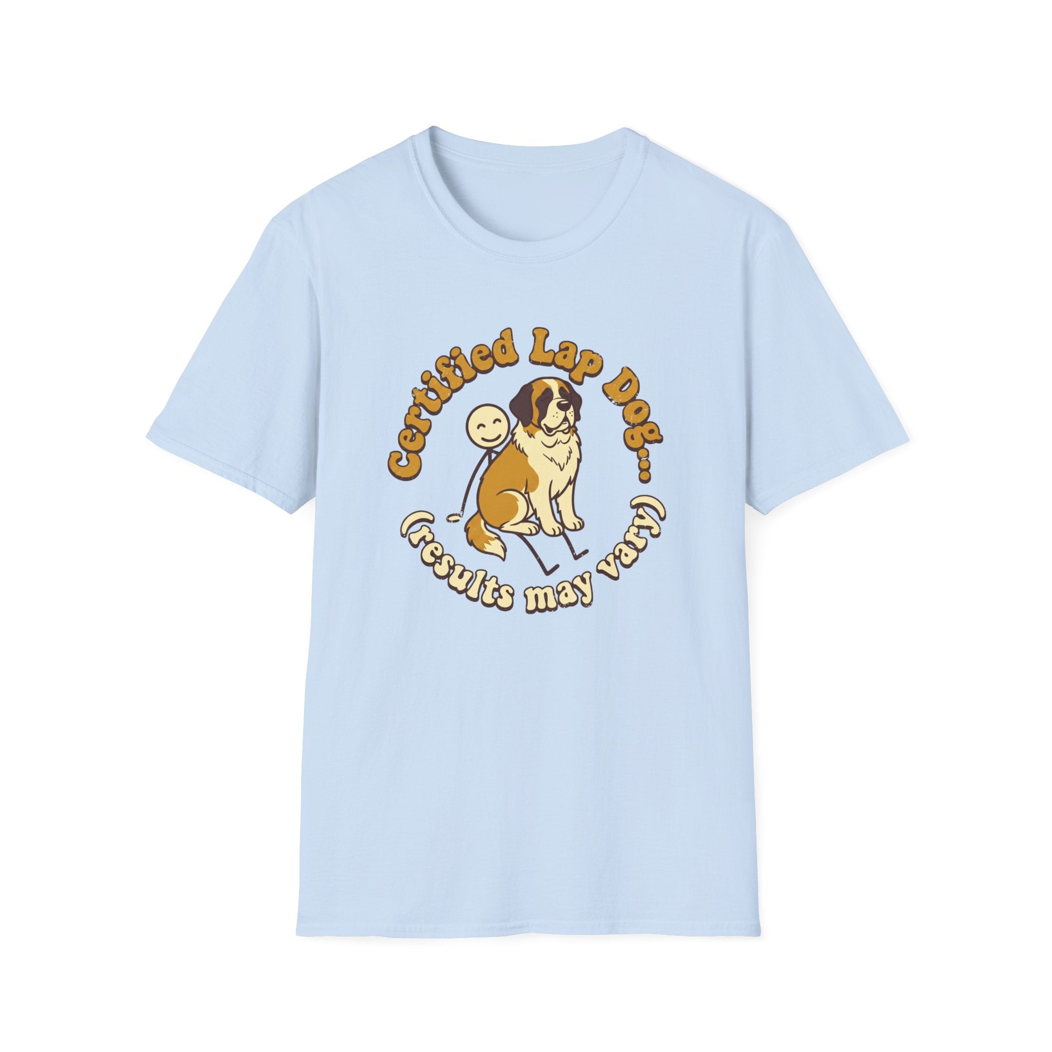 St. Bernard on a Stick Man T-Shirt