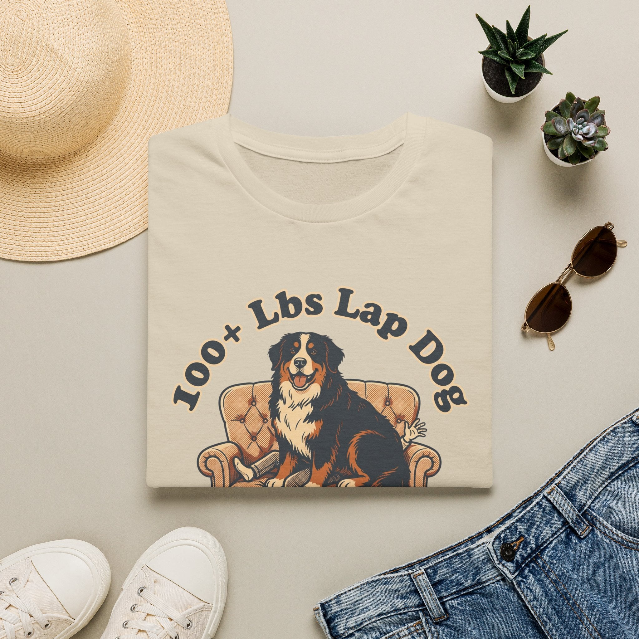 Old Timey Lap Dog Bernese Mtn Dog T-Shirt