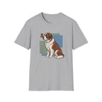 Butterfly on St. Bernard Nose T-Shirt