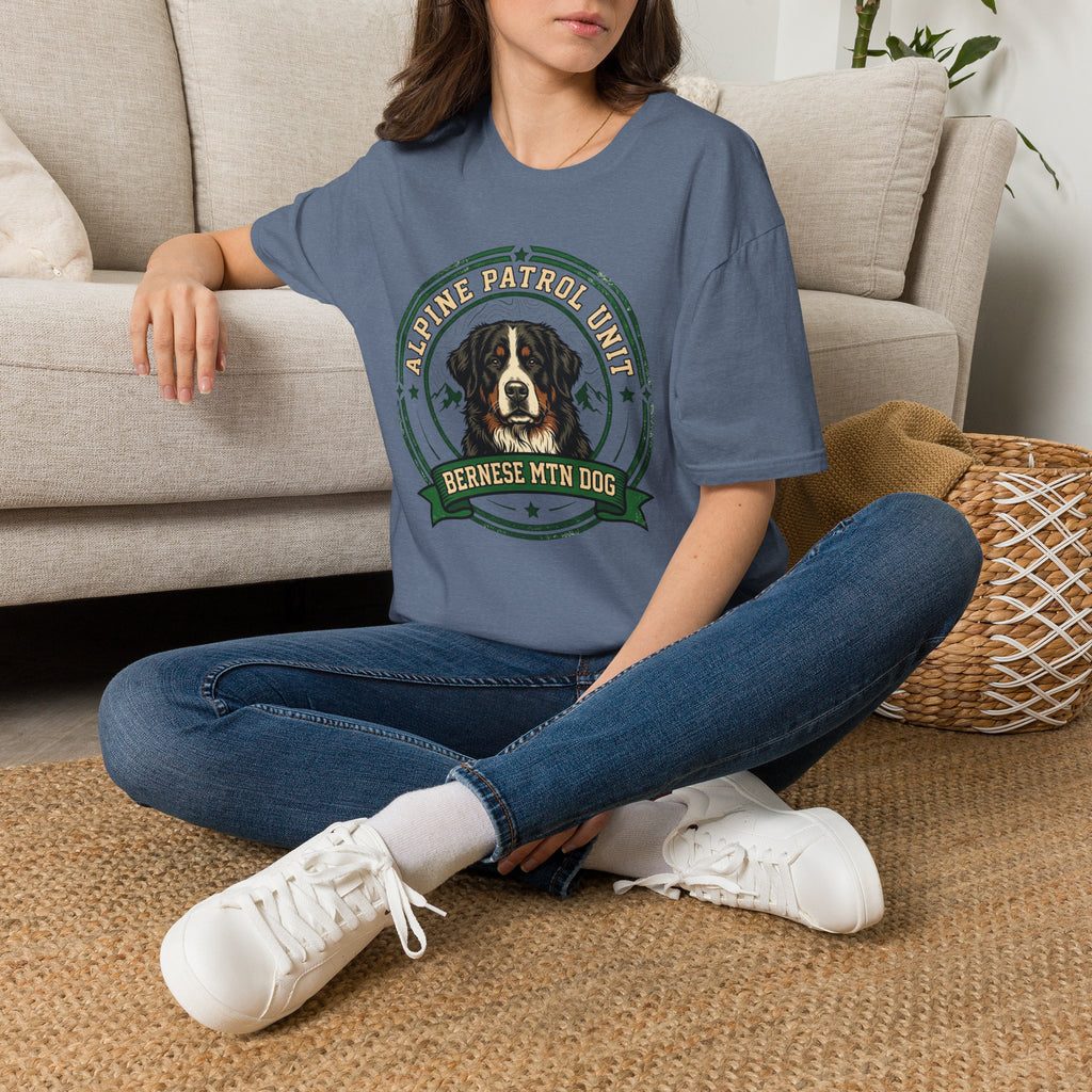 Bernese Mtn Dog Working Badge T-Shirt