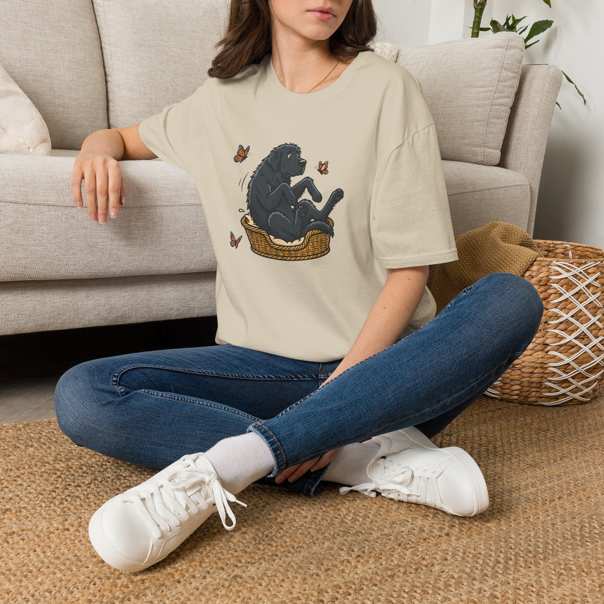 Newfoundland in a Basket T-Shirt