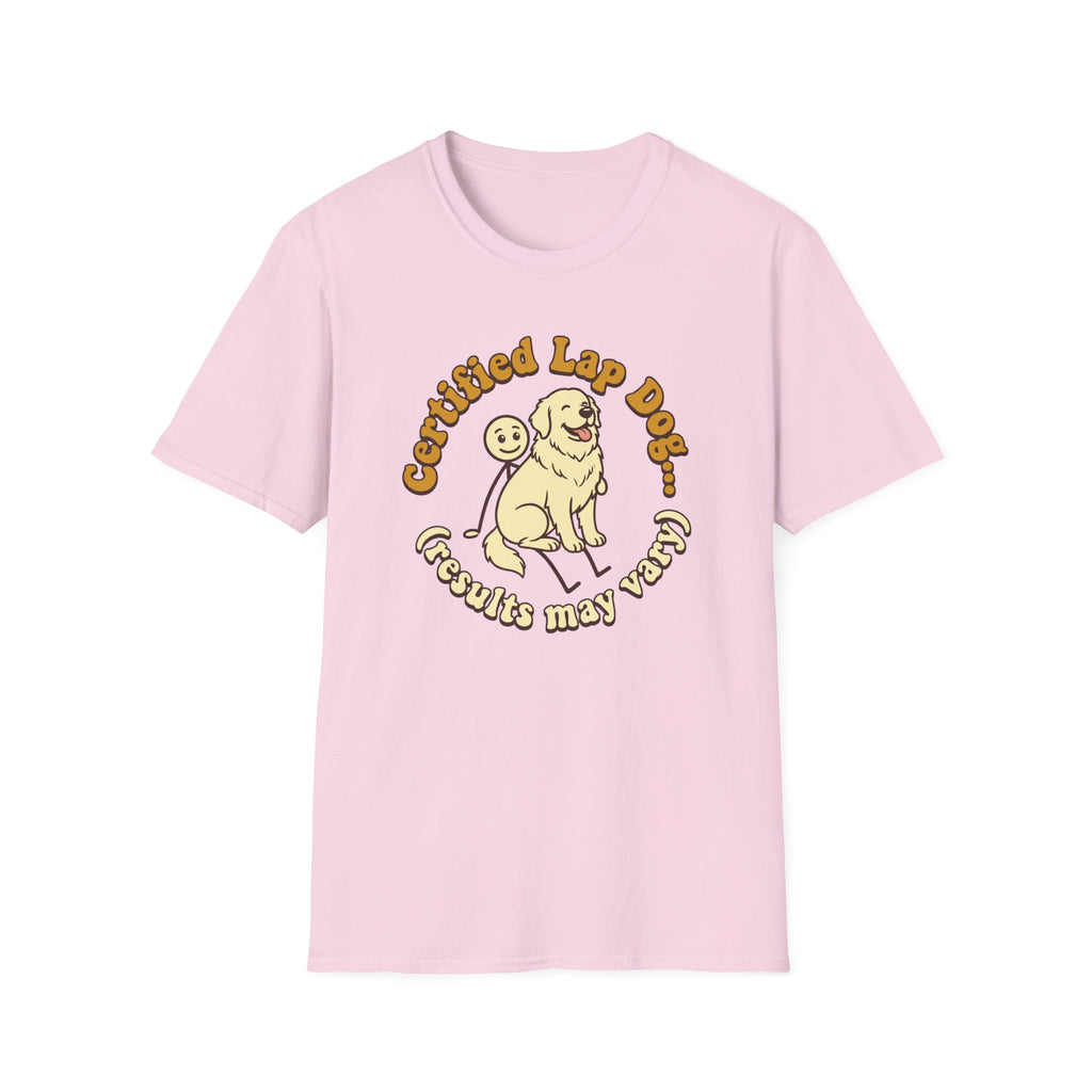 Great Pyrenees on a Stick Man T-Shirt