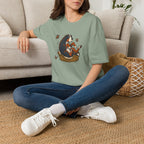 Bernese Mtn Dog in a Basket T-Shirt