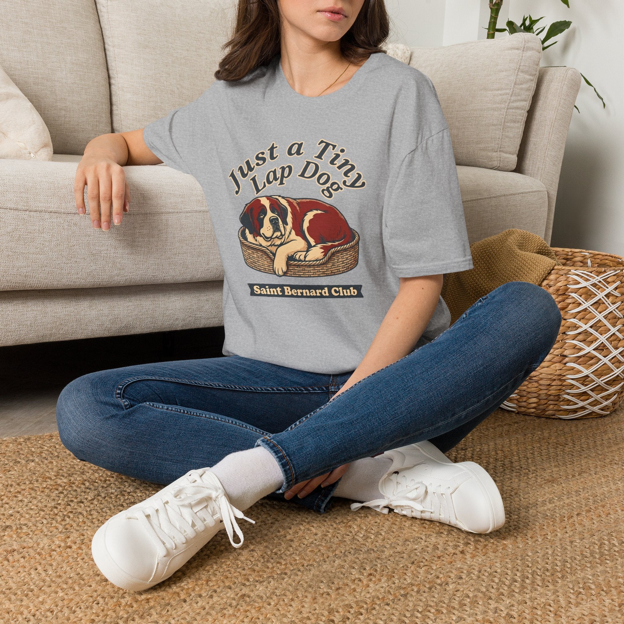 Old Timey Lap Dog St. Bernard T-Shirt