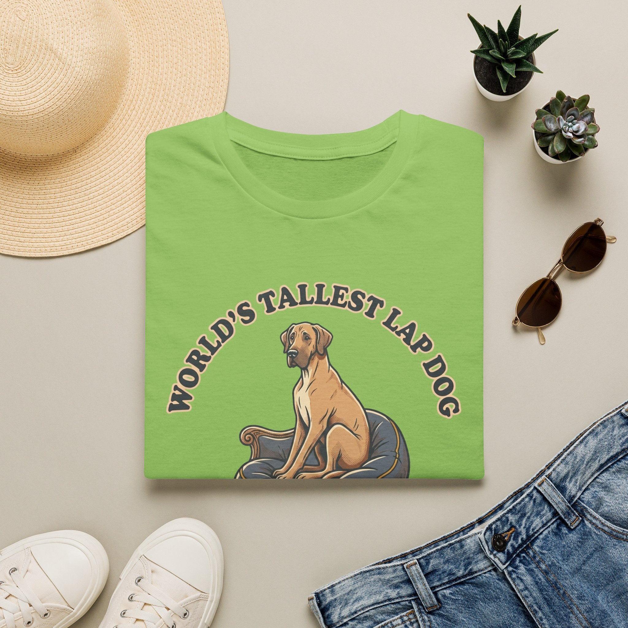 Old Timey Lap Dog Great Dane T-Shirt