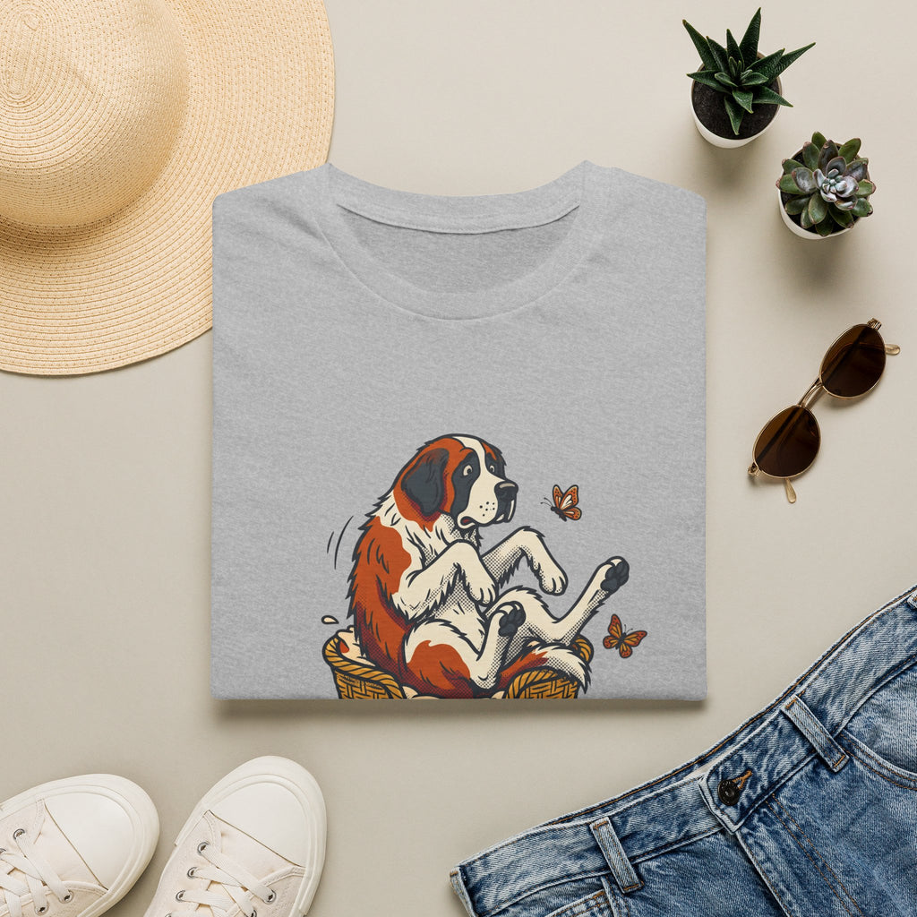 St. Bernard in a Basket T-Shirt