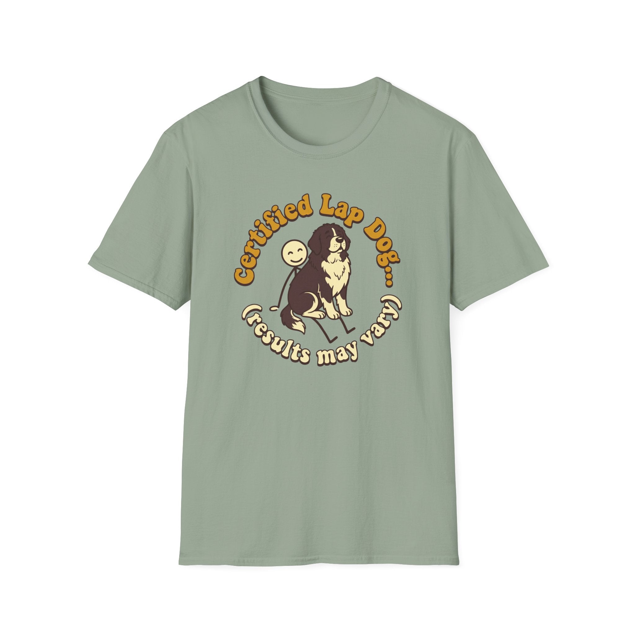 Newfie on a Stick Man T-Shirt
