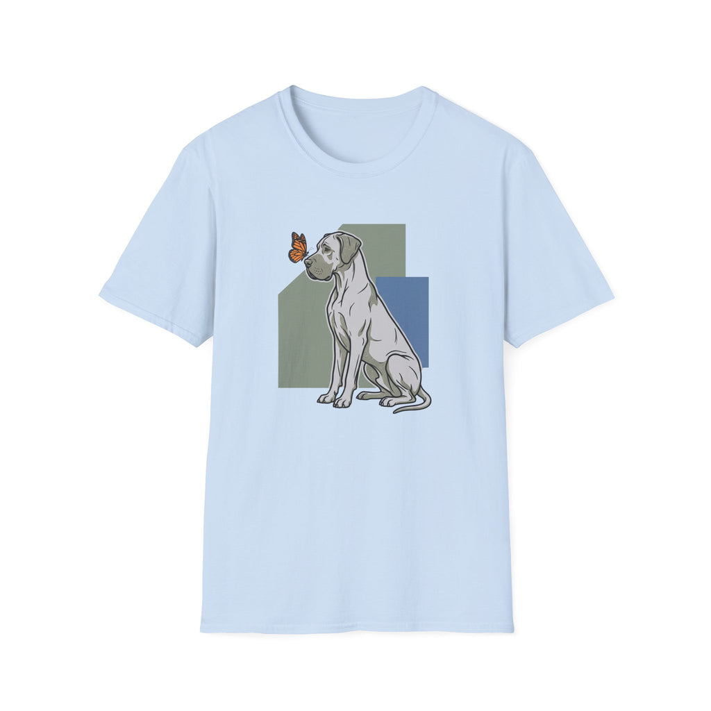 Butterfly on Great Dane Nose T-Shirt