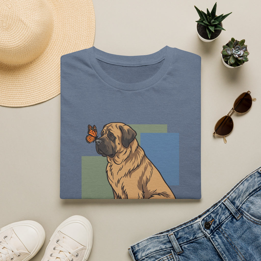 Butterfly on Mastiff Nose T-Shirt