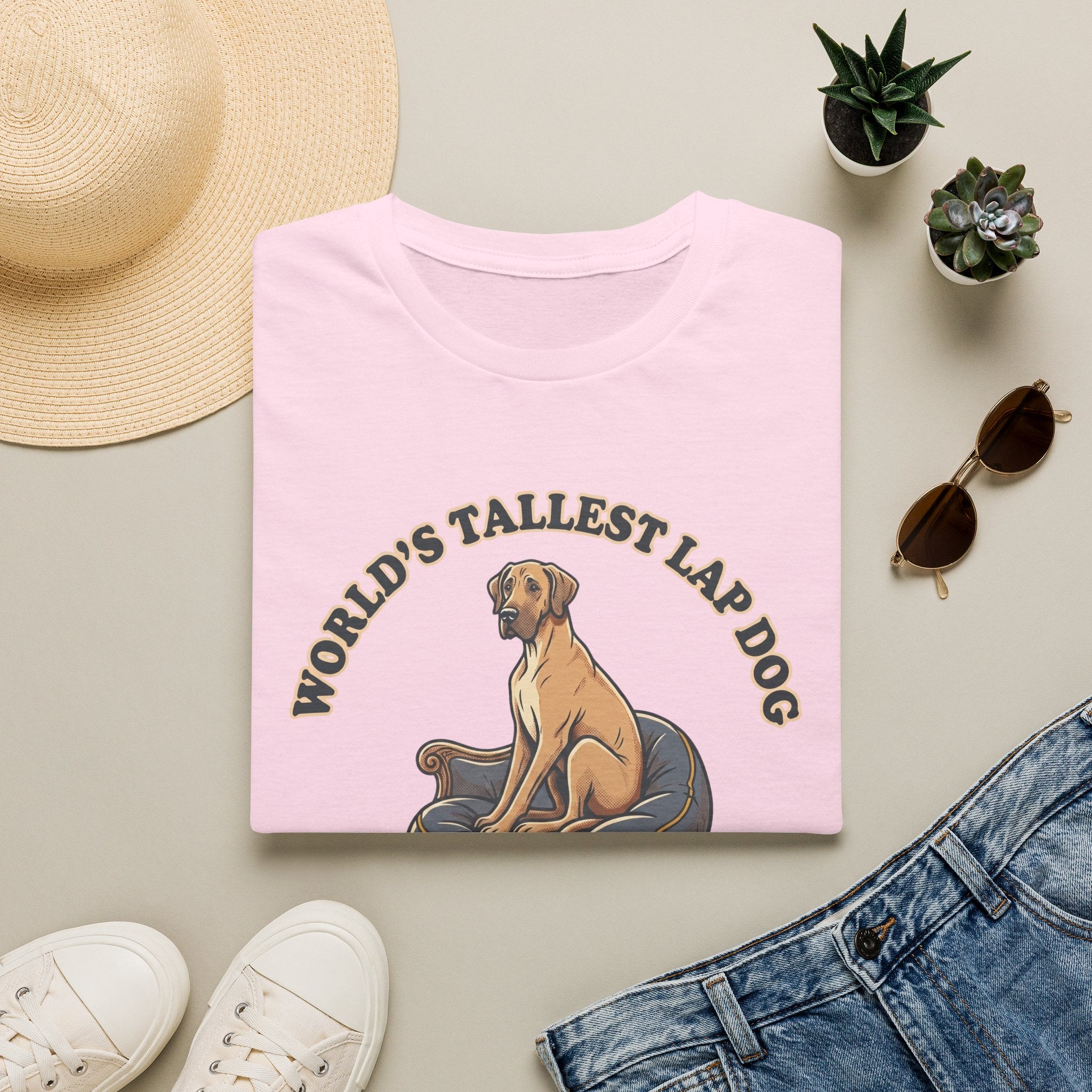 Old Timey Lap Dog Great Dane T-Shirt
