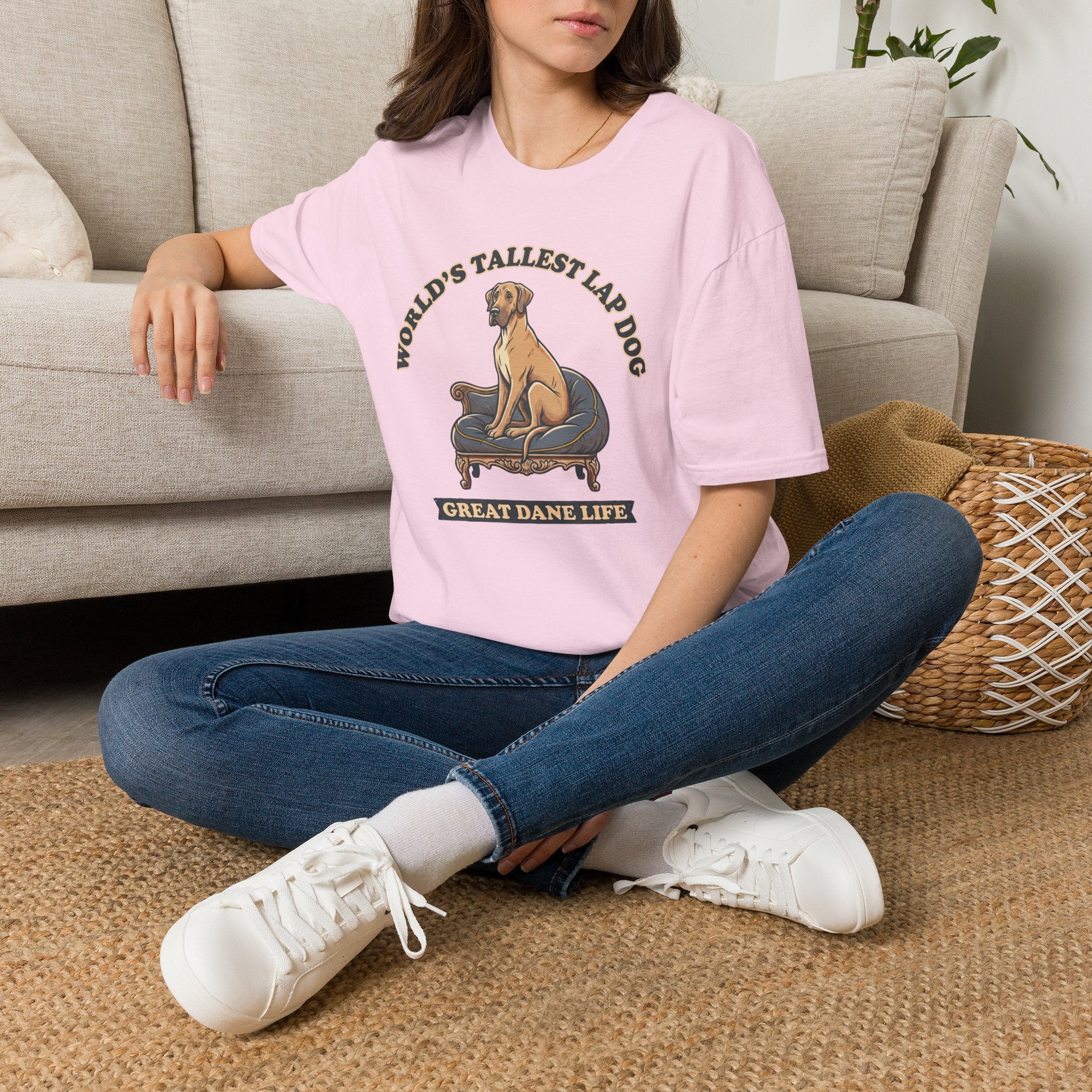 Old Timey Lap Dog Great Dane T-Shirt