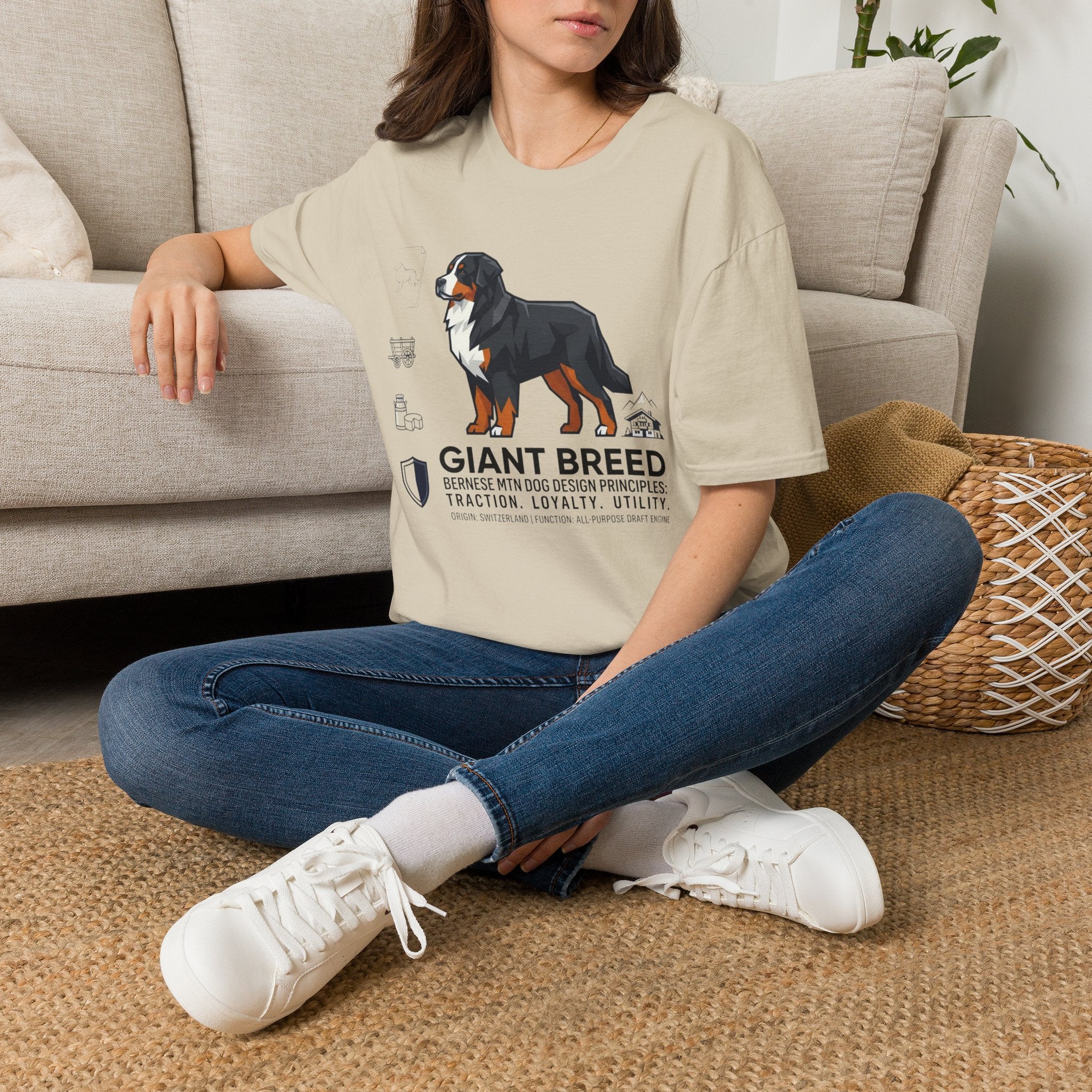 Bernese Mtn Dog Icons T-Shirt
