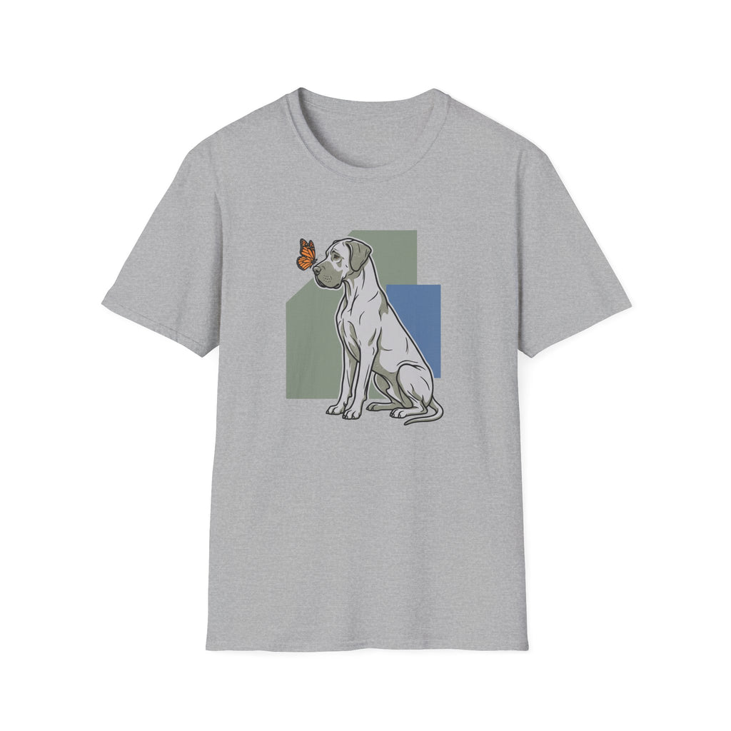 Butterfly on Great Dane Nose T-Shirt