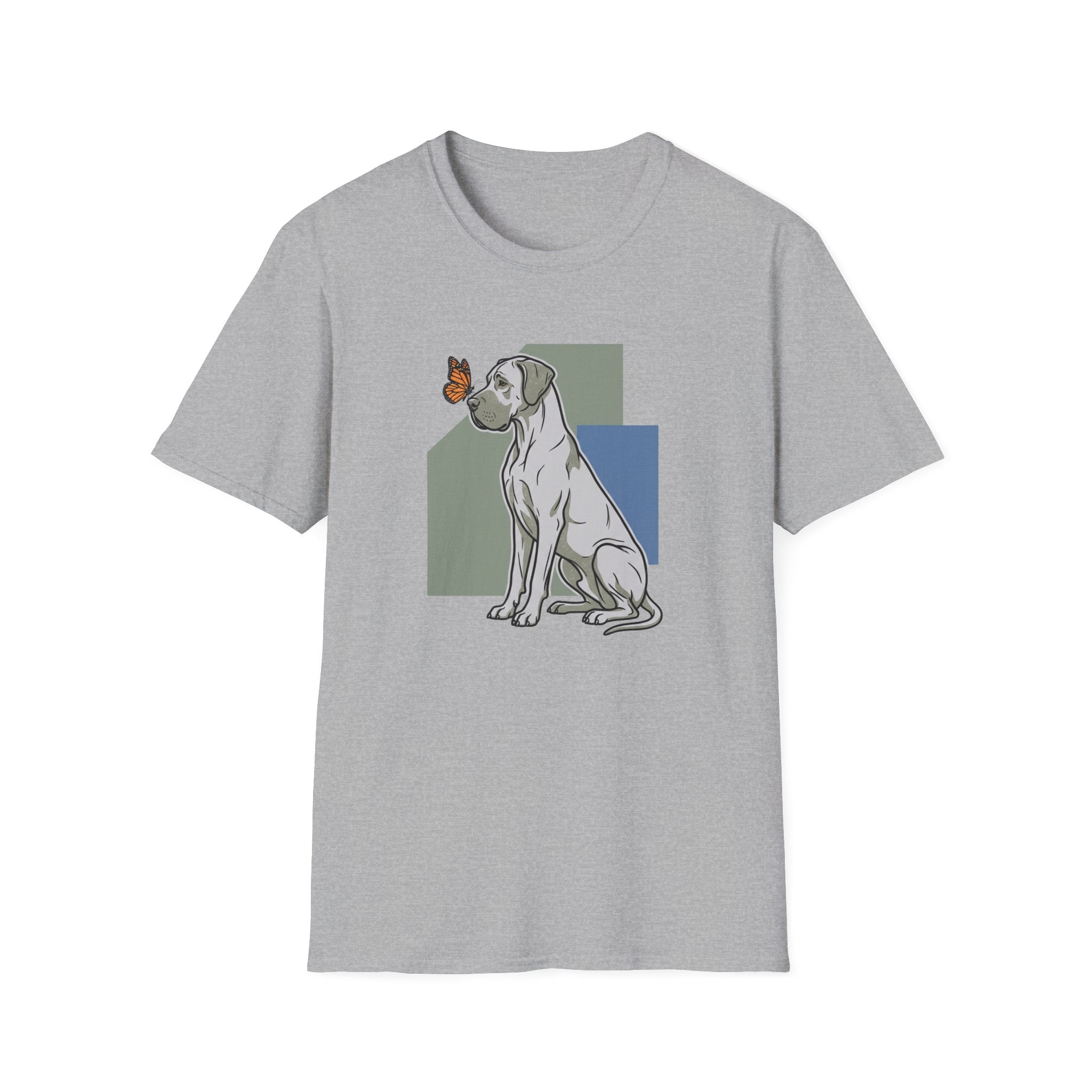 Butterfly on Great Dane Nose T-Shirt