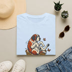 St. Bernard in a Basket T-Shirt