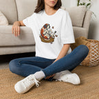 St. Bernard in a Basket T-Shirt