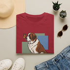 Butterfly on St. Bernard Nose T-Shirt