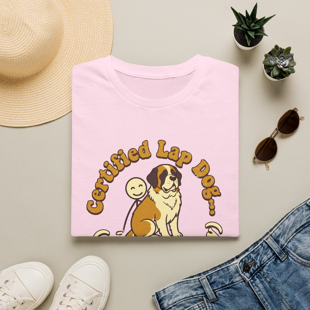 St. Bernard on a Stick Man T-Shirt