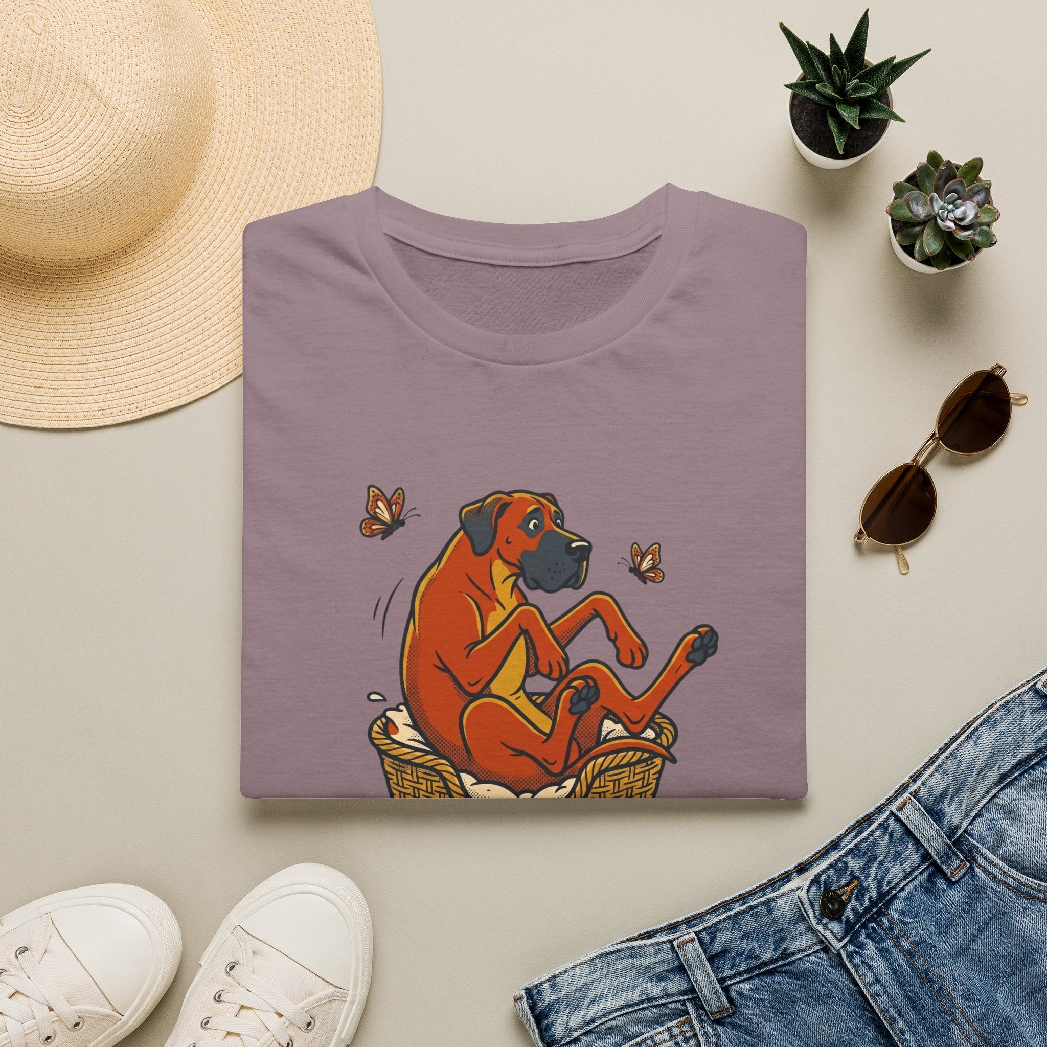 Great Dane in a Basket T-Shirt