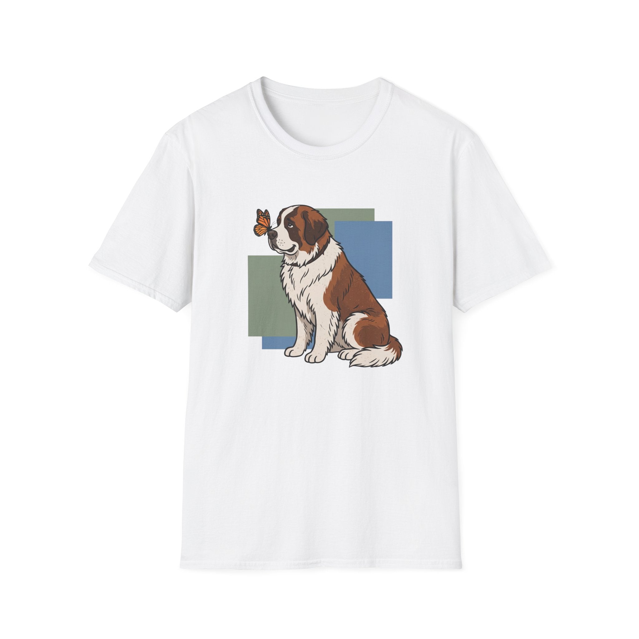 Butterfly on St. Bernard Nose T-Shirt