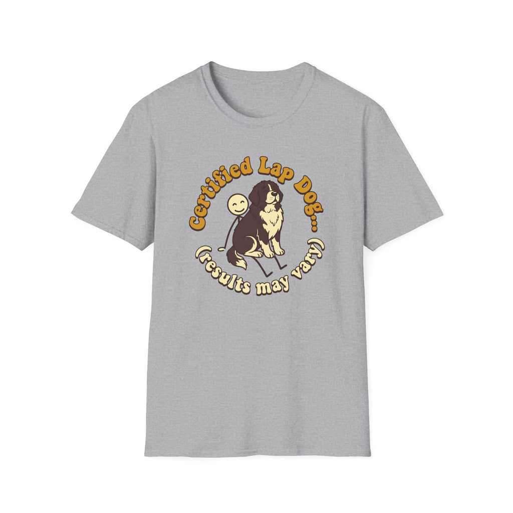 Newfie on a Stick Man T-Shirt