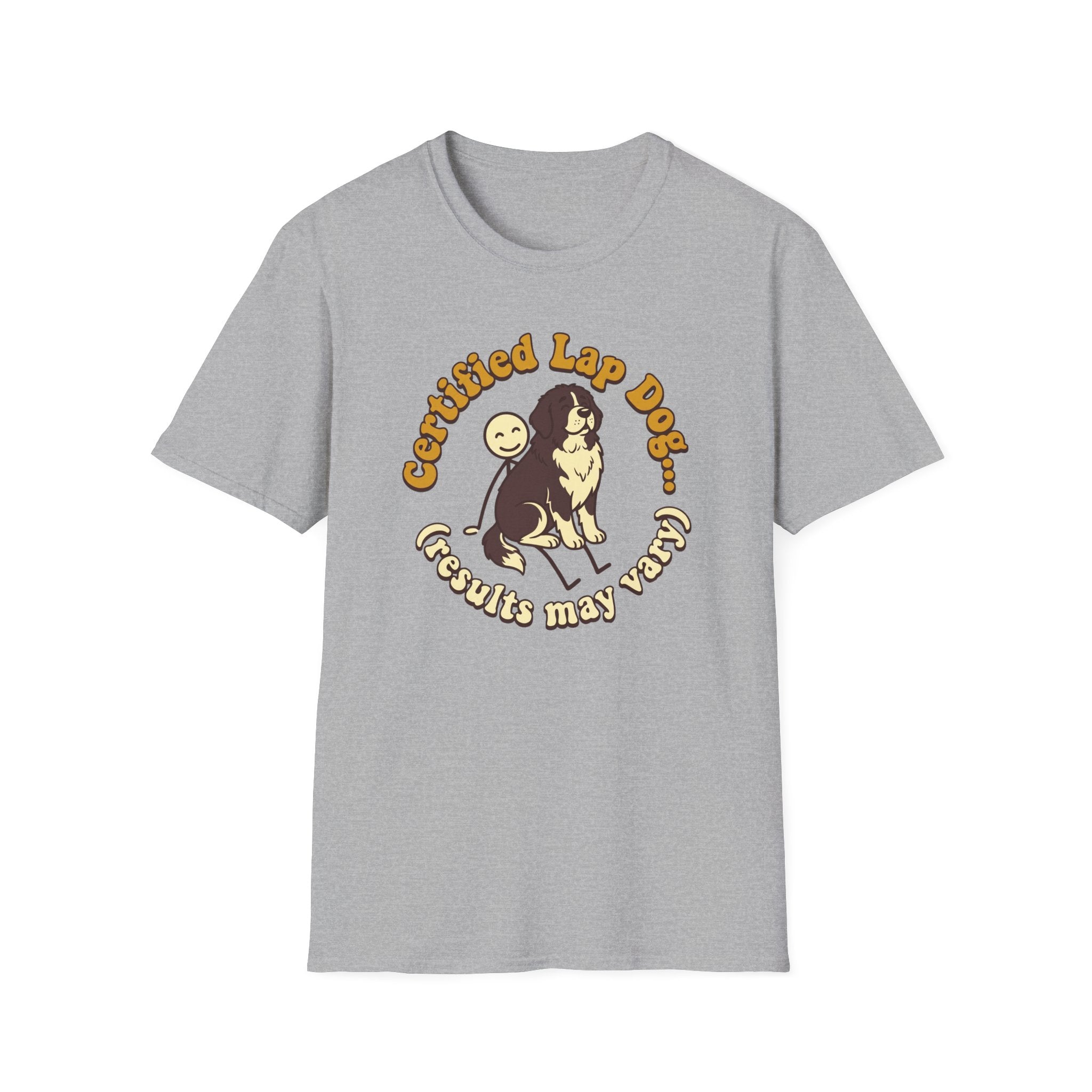 Newfie on a Stick Man T-Shirt