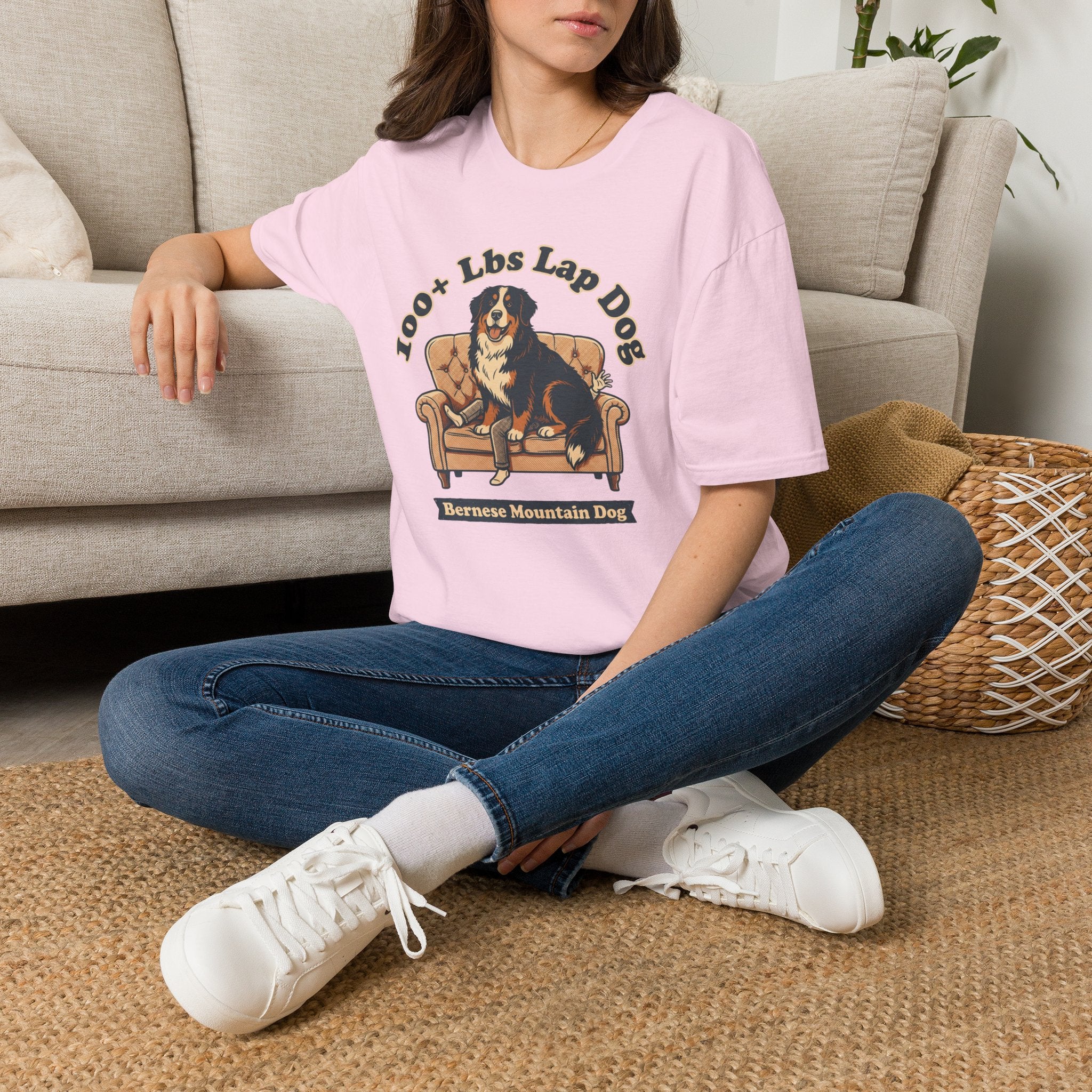 Old Timey Lap Dog Bernese Mtn Dog T-Shirt