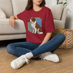 Butterfly on St. Bernard Nose T-Shirt