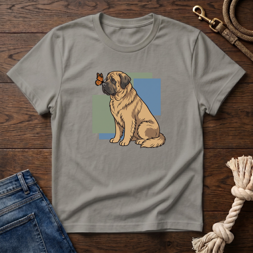 Butterfly on Mastiff Nose T-Shirt