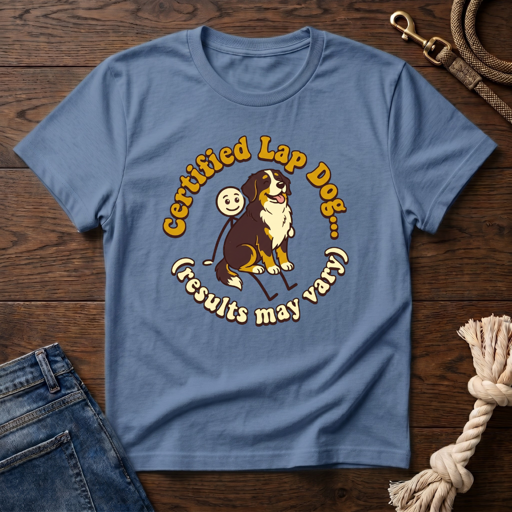 Bernese Mtn Dog on a Stick Man T-Shirt