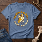 St. Bernard on a Stick Man T-Shirt