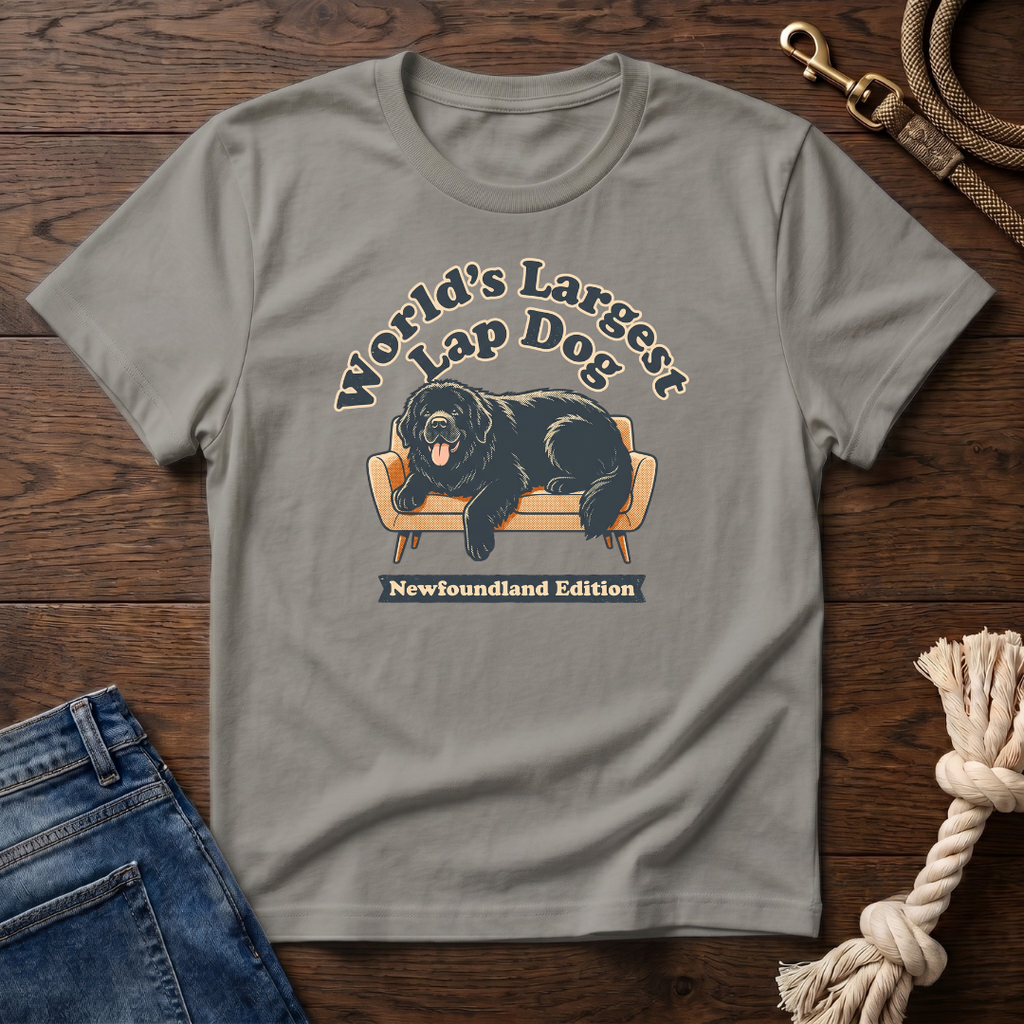 Old Timey Lap Dog Newfoundland T-Shirt