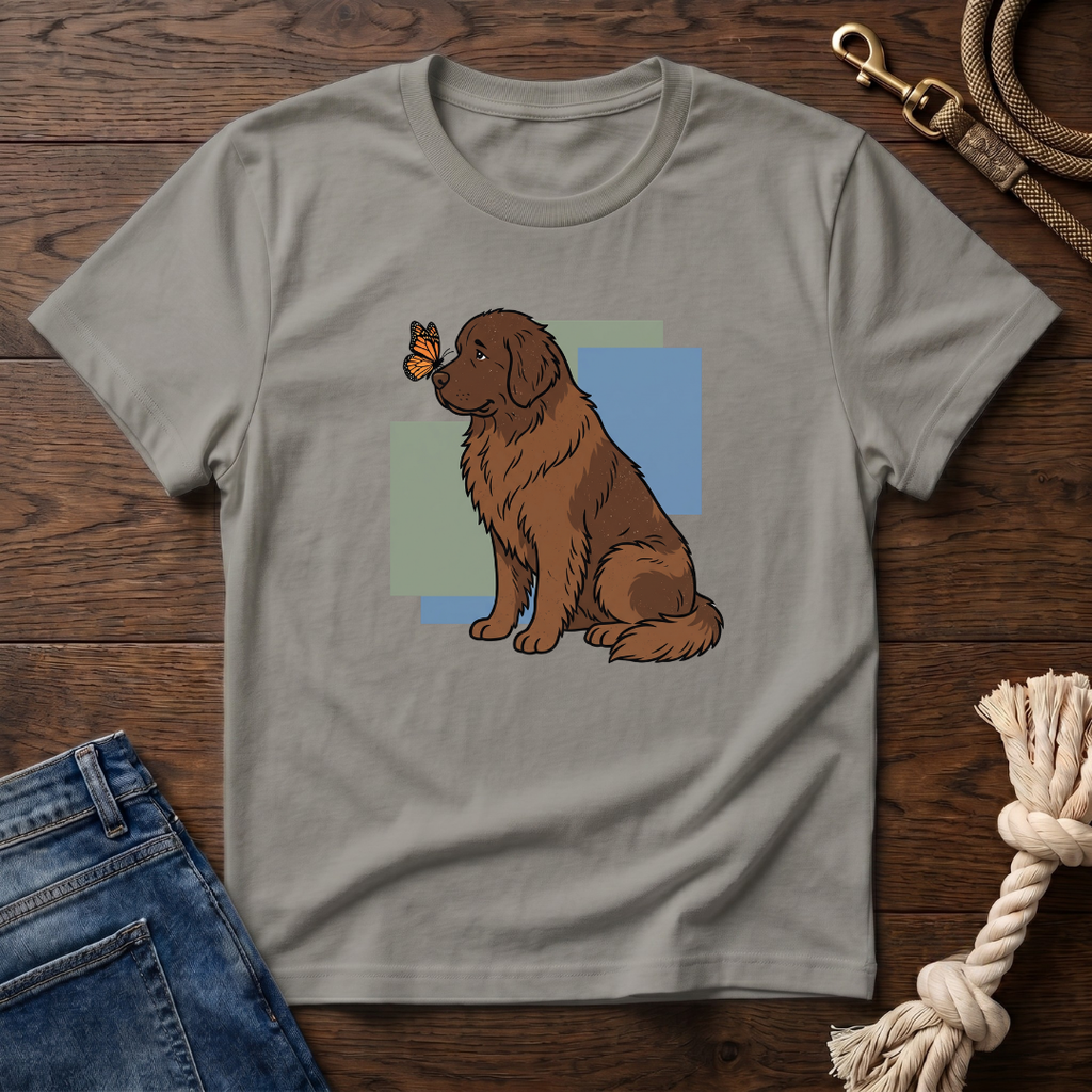 Butterfly on Newfoundland Nose T-Shirt