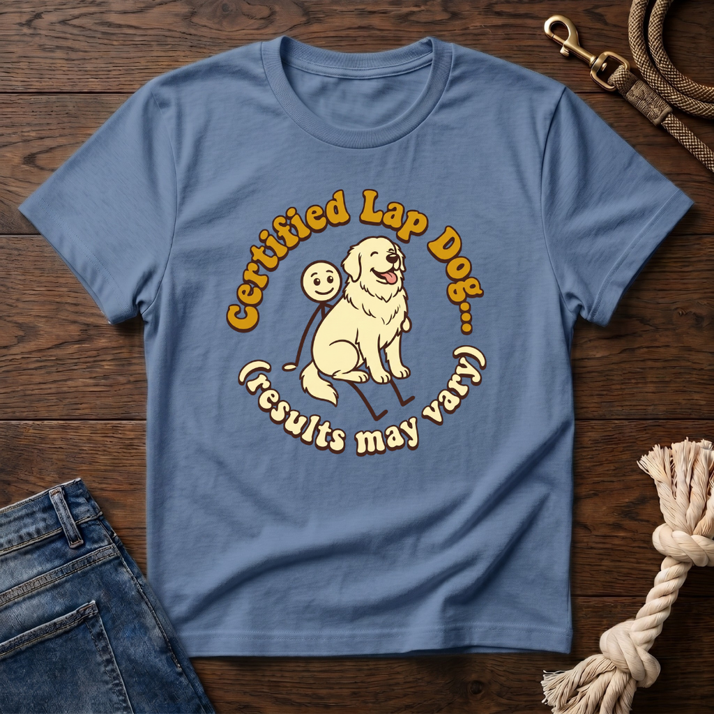 Great Pyrenees on a Stick Man T-Shirt
