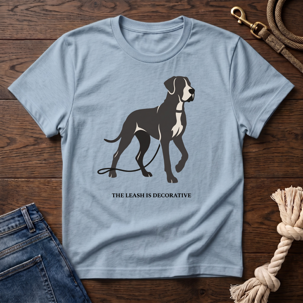Decorative Leash Great Dane T-Shirt