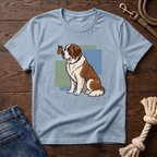 Butterfly on St. Bernard Nose T-Shirt