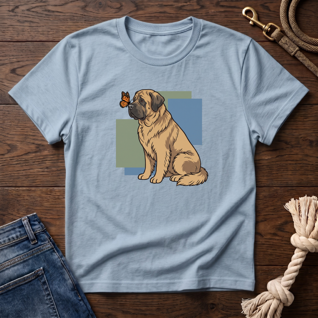 Butterfly on Mastiff Nose T-Shirt