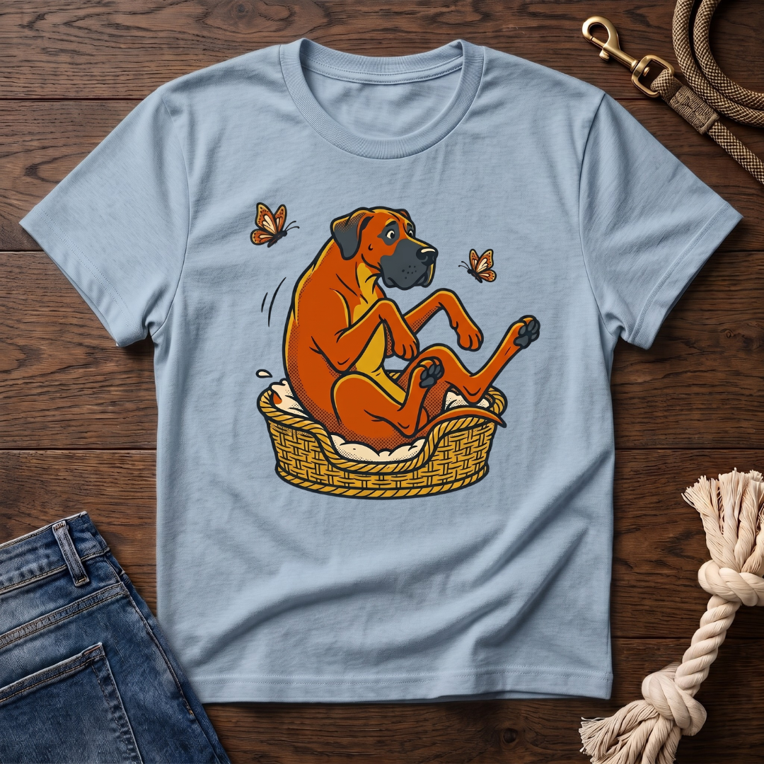 Great Dane in a Basket T-Shirt