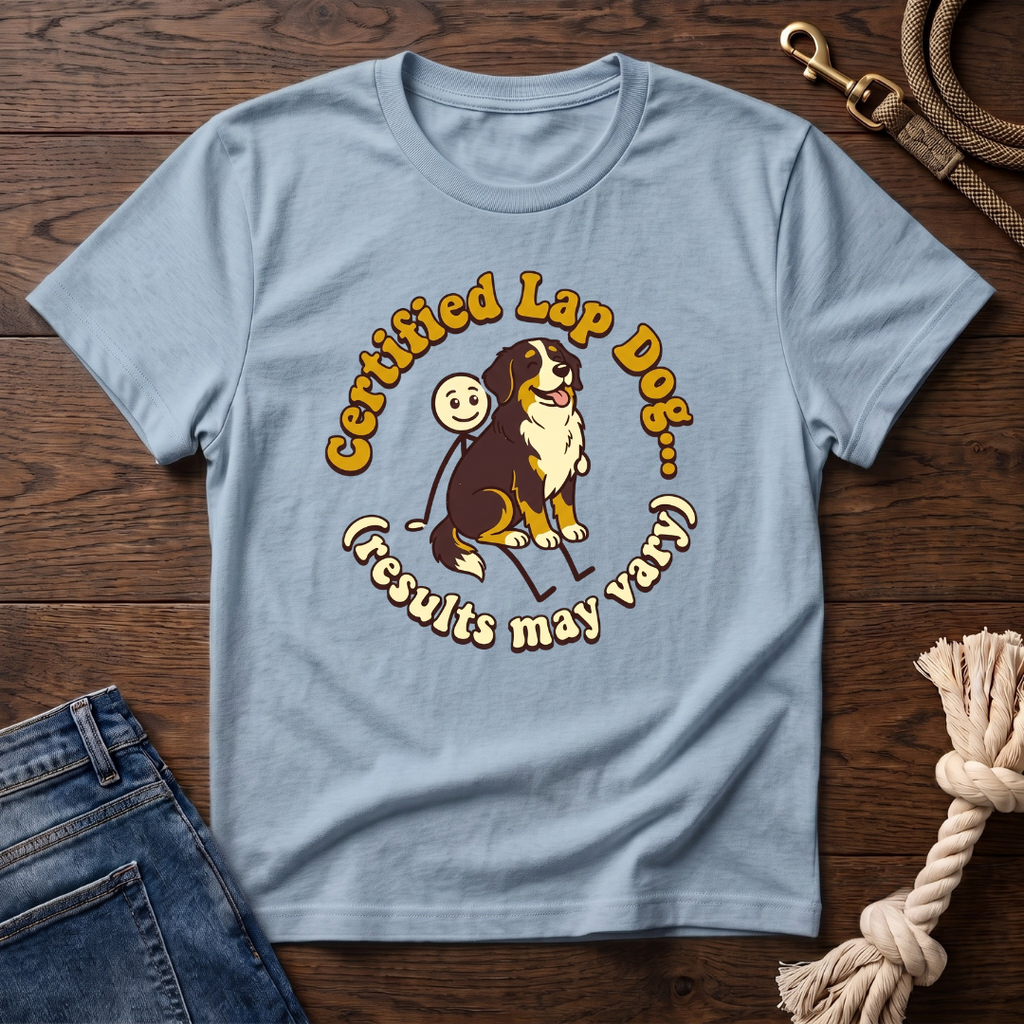 Bernese Mtn Dog on a Stick Man T-Shirt