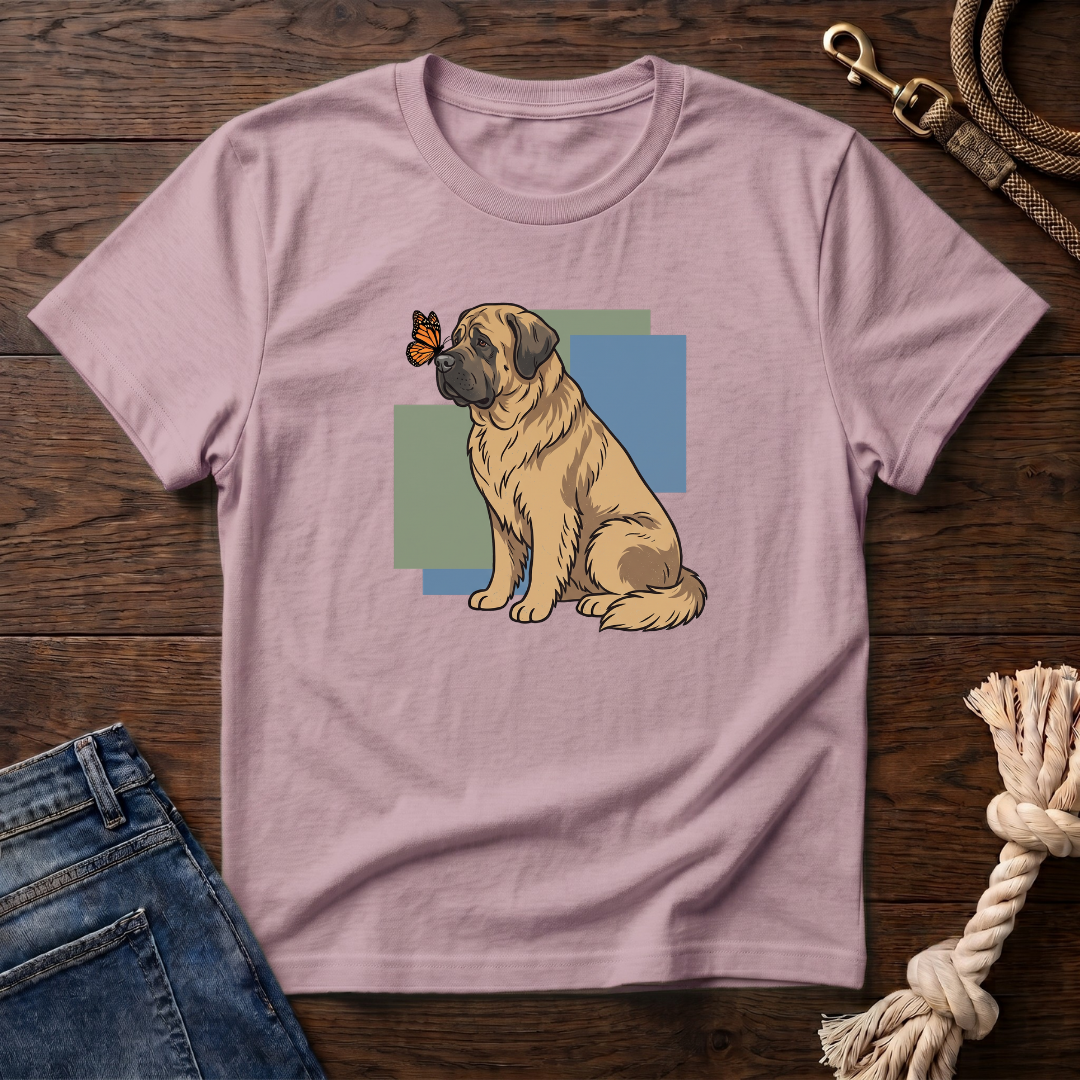 Butterfly on Mastiff Nose T-Shirt