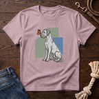 Butterfly on Great Dane Nose T-Shirt