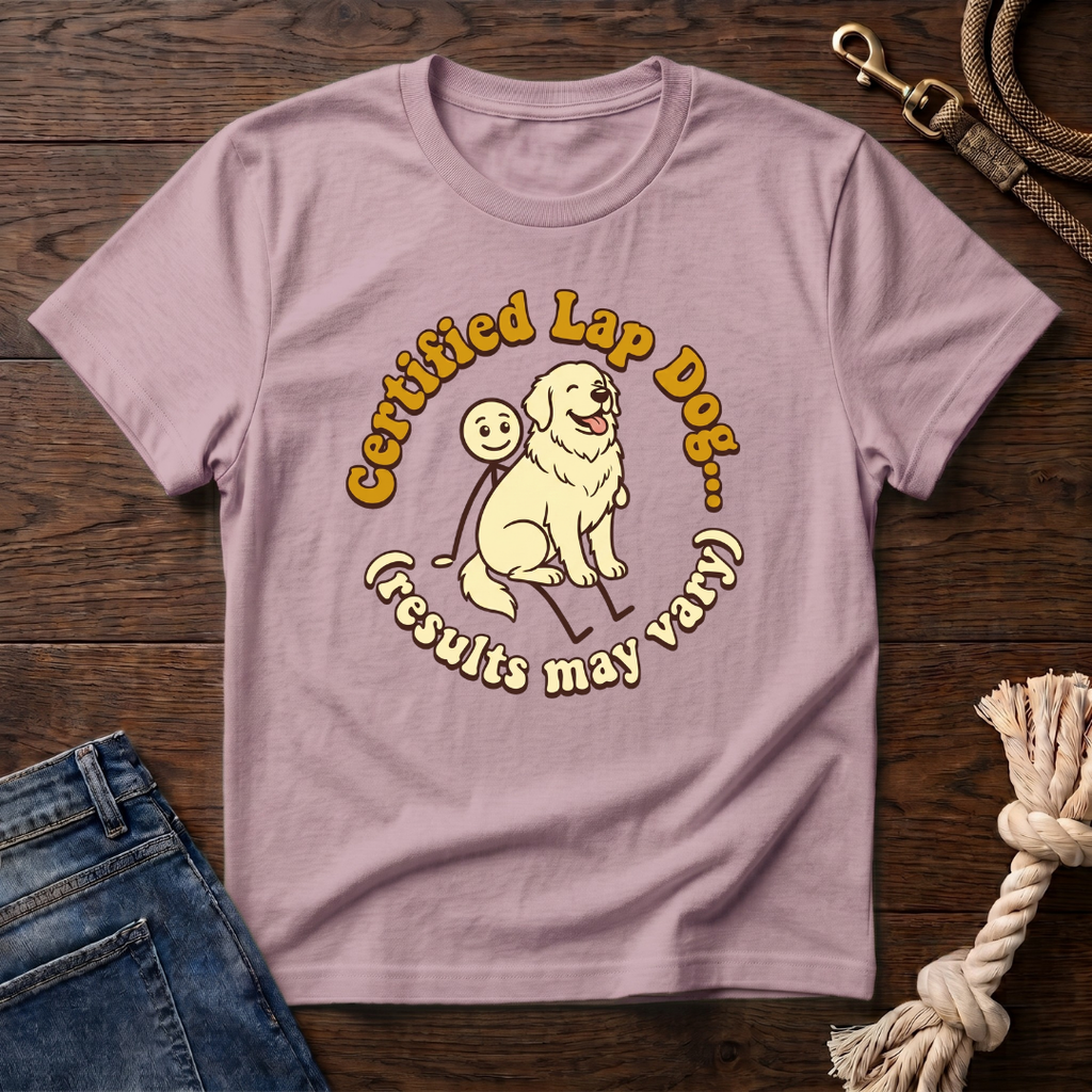 Great Pyrenees on a Stick Man T-Shirt