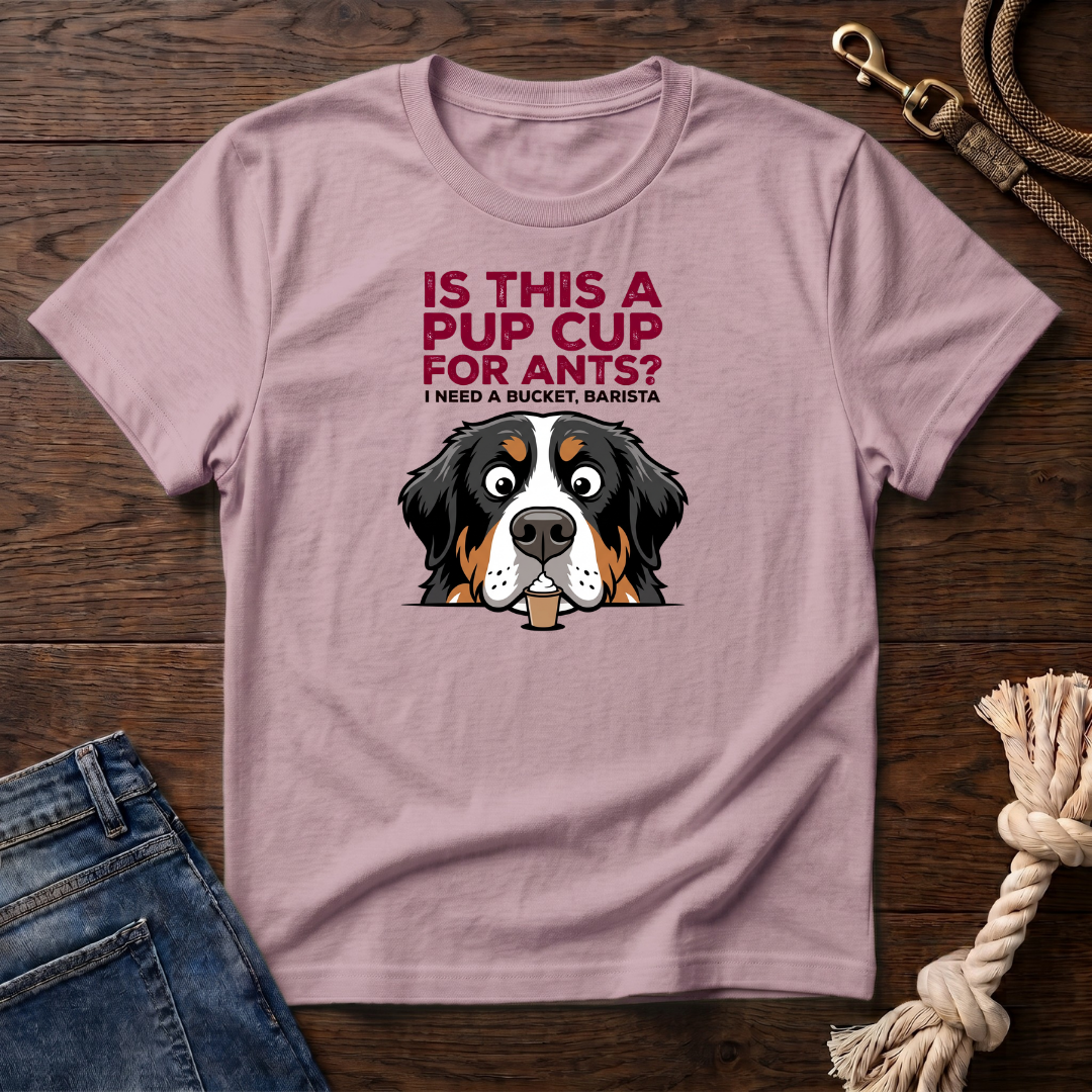 Pup Cup or Bucket Bernese Mtn Dog T-Shirt
