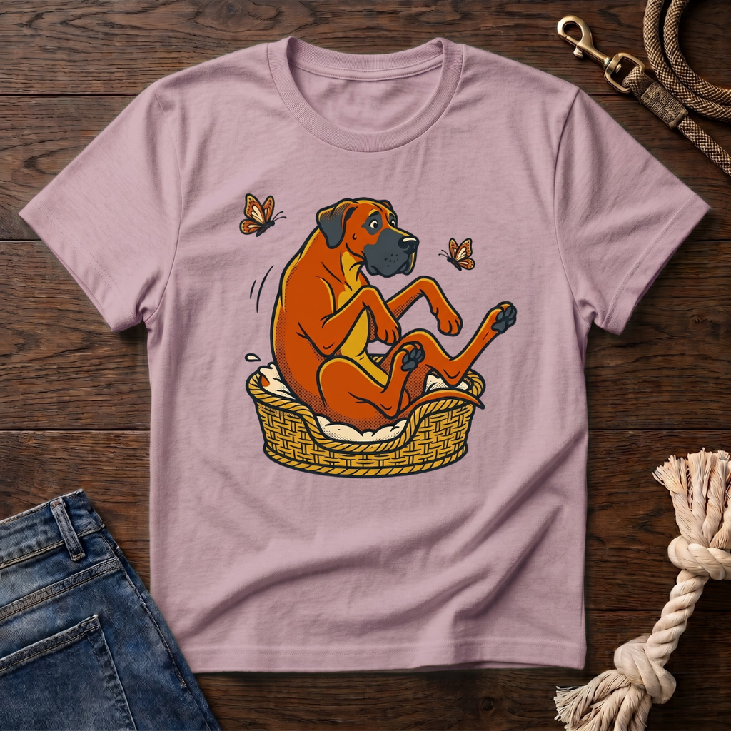 Great Dane in a Basket T-Shirt