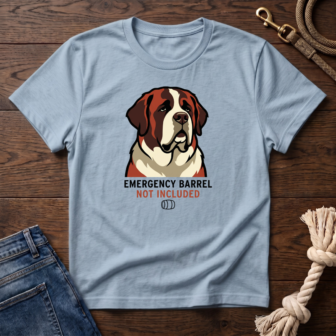 Emergency Barrel St. Bernard T-Shirt