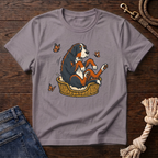 Bernese Mtn Dog in a Basket T-Shirt