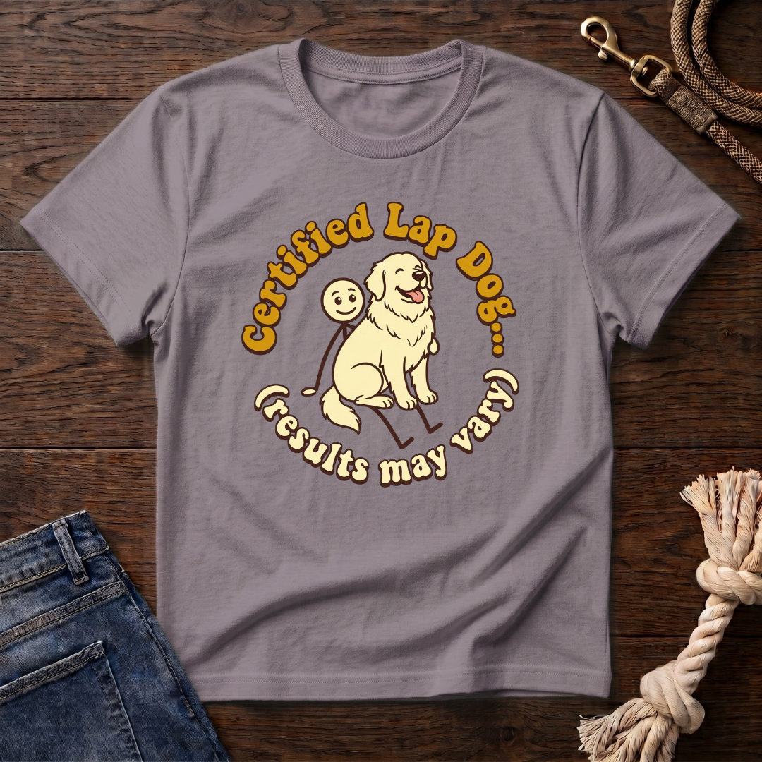 Great Pyrenees on a Stick Man T-Shirt