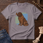 Butterfly on Newfoundland Nose T-Shirt