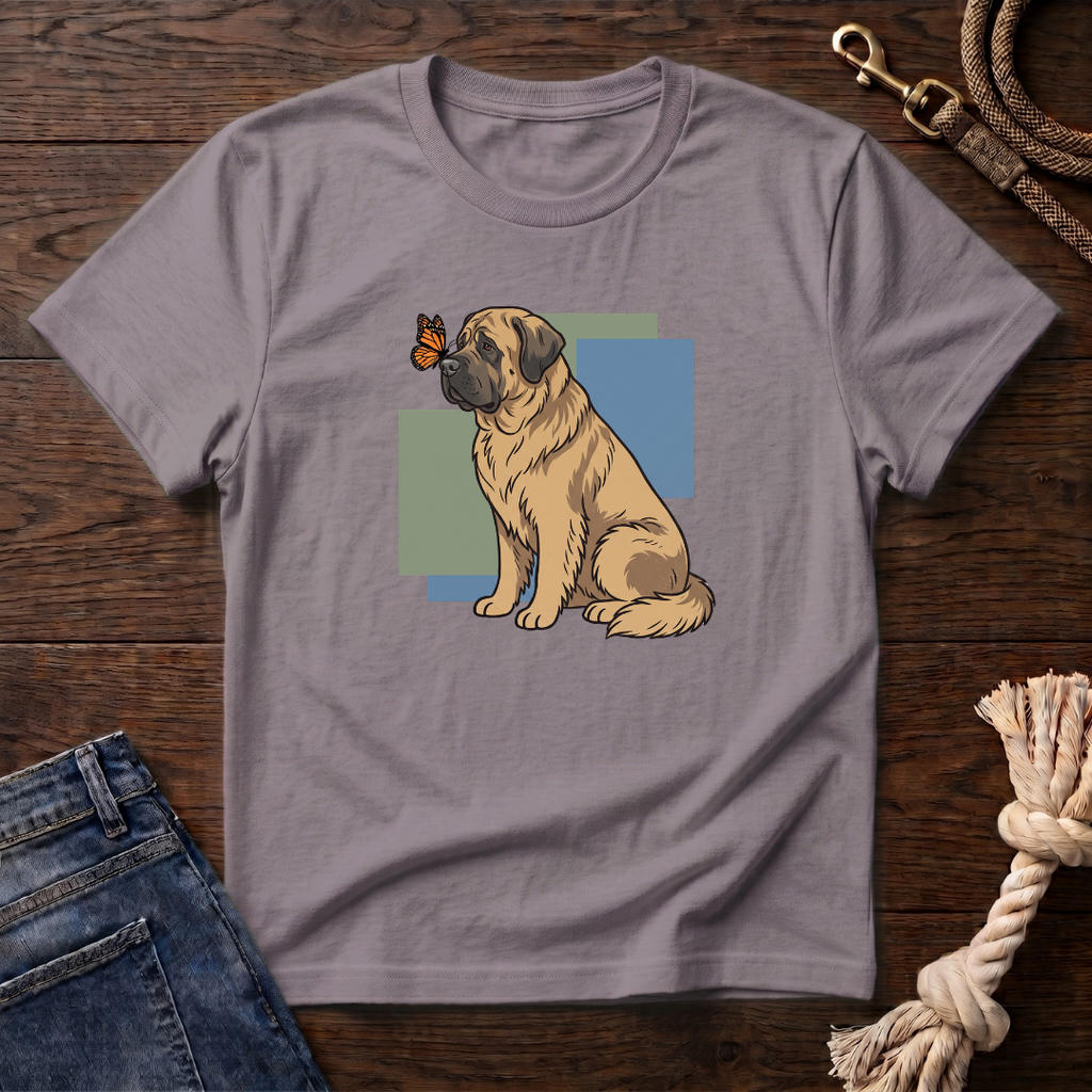 Butterfly on Mastiff Nose T-Shirt